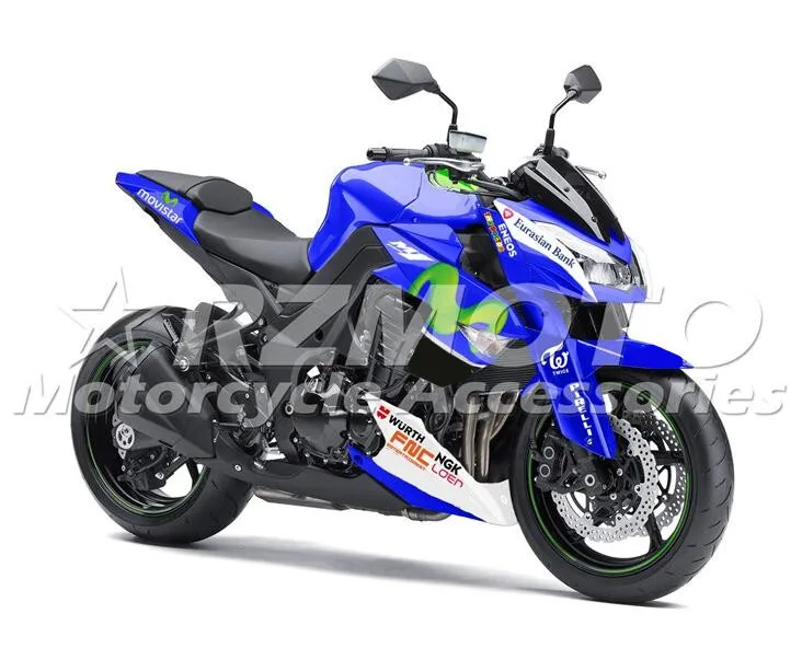 

OEM Quality New ABS whole Motorcycle Fairings Kit Fit For Kawasaki Z1000 2010 2011 2012 2013 10 11 12 13 Bodywork set Movistar