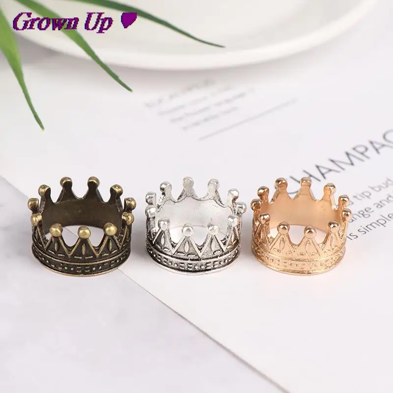 Корона из металлического сплава 1:12 миниатюрный кукольный домик Золотая