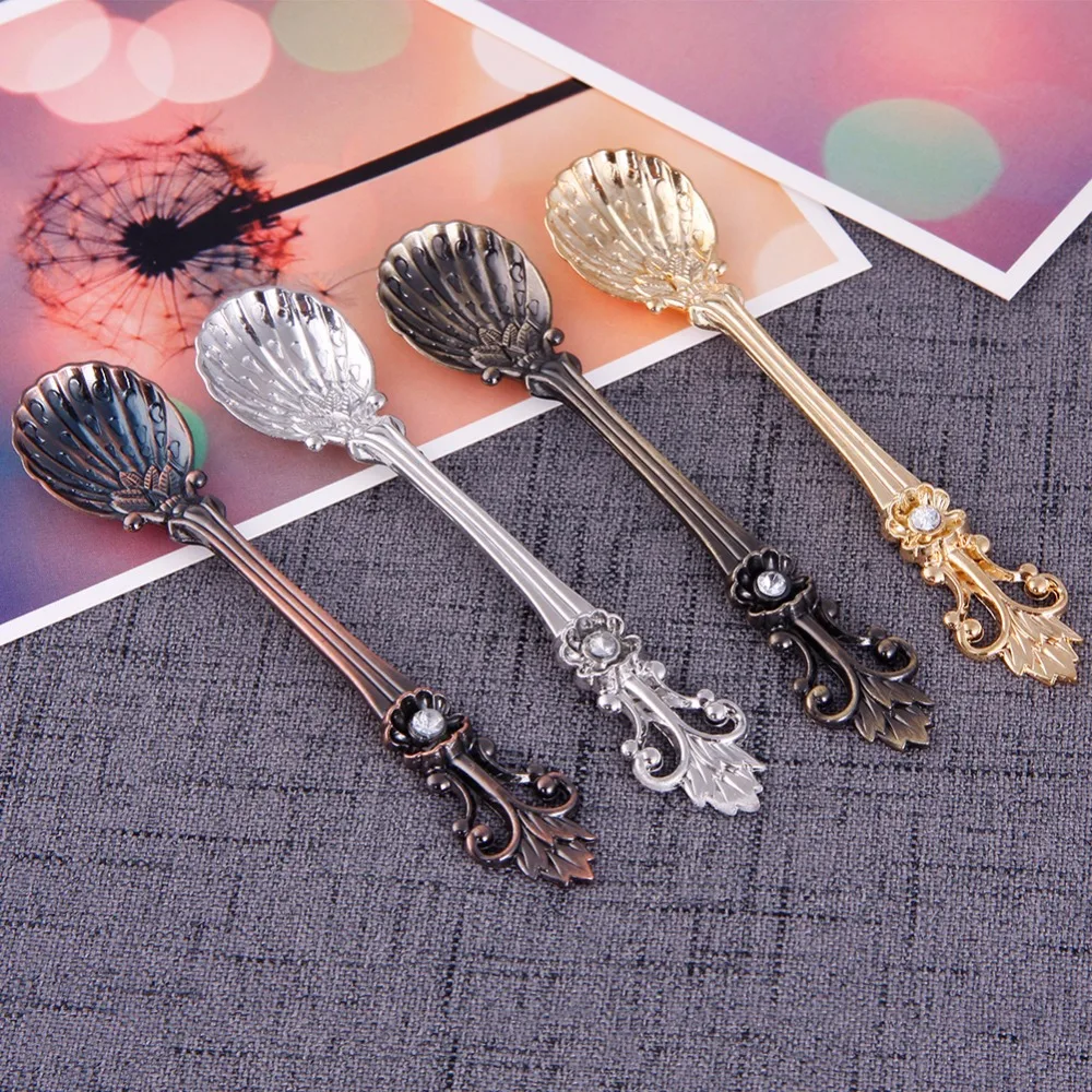 Новое поступление винтажные ложки Ретро Ложки для кухни столовые набор напитков