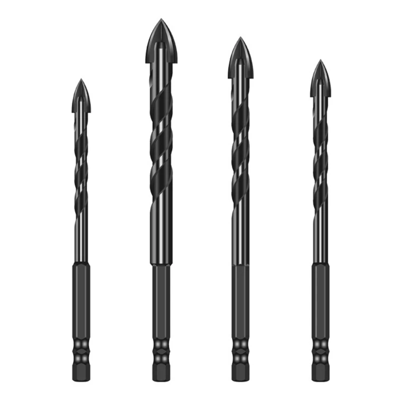 

Hex Shank Drilling Bits for Ceramic Tile Wood Four-blade Hand Tools