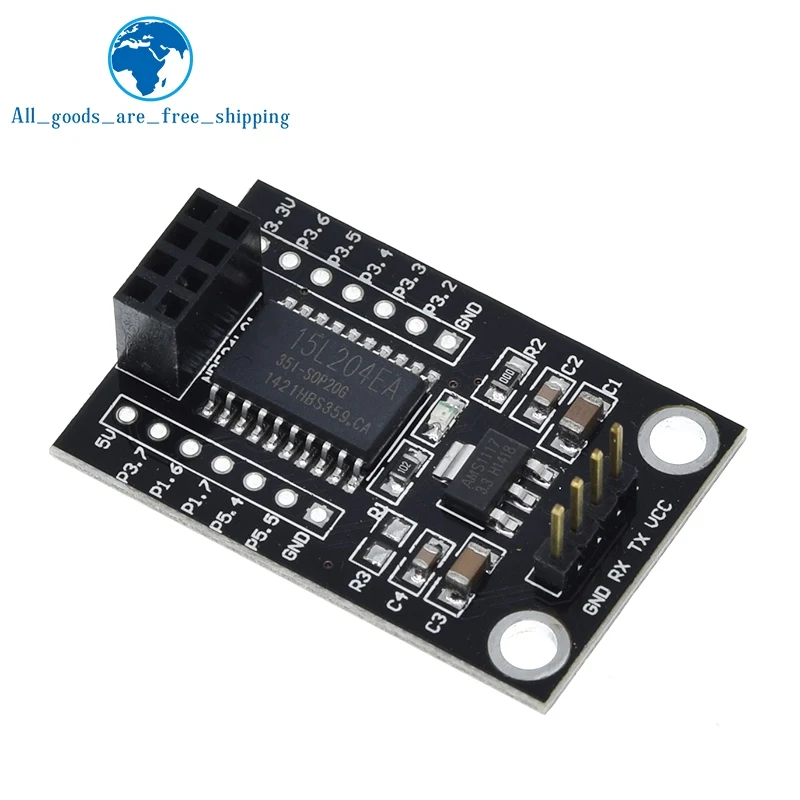 Плата драйвера Беспроводная STC15L204 + NRF24L01 для Arduino, 1 шт.