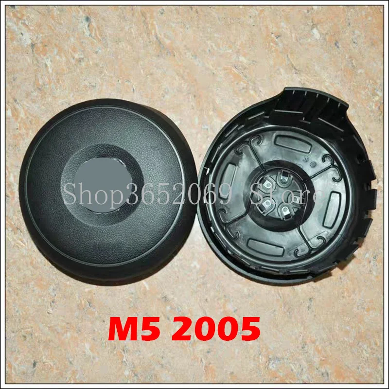

Крышка рулевого колеса для BMW M5 2005, крышка центрального динамика + эмблема автомобиля, OEM, качественный аксессуар, Замена черного цвета