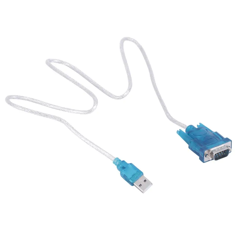CH340 USB к RS232 серийный Порты и разъёмы 9 Pin DB9 безобрывный кабель COM адаптер