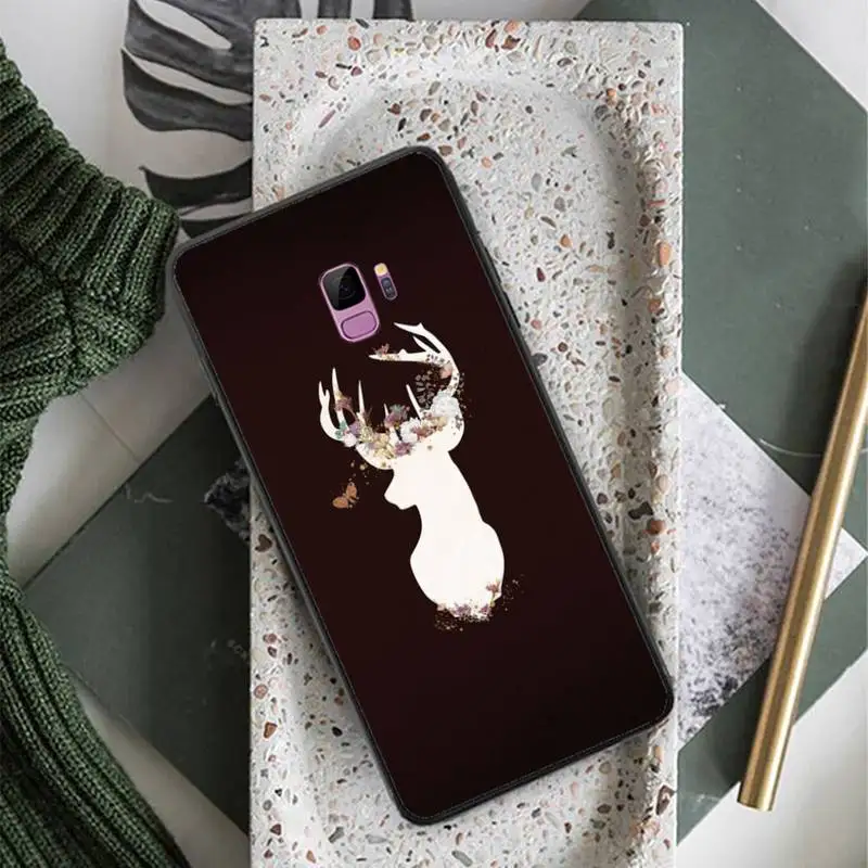 

Deer Cute Elk animal Phone Case For Samsung Galaxy A 3 6 7 8 10 21 01 11 31 91 10S 20S 30S 50S PLUS
