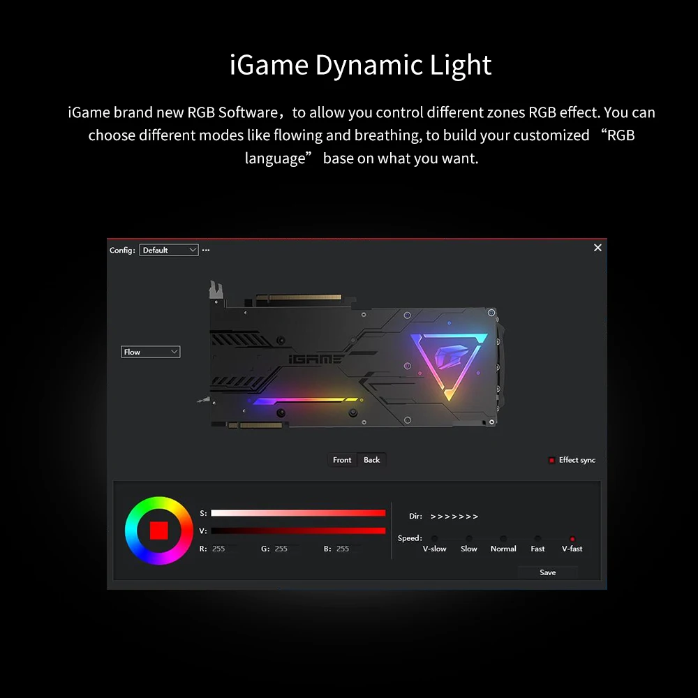 Цветной iGame GeForce RTX 2080 Super Vulcan X OC GDDR6 8G графическая карта GPU один ключ Overclock RGB ЖК-монитор 2,0