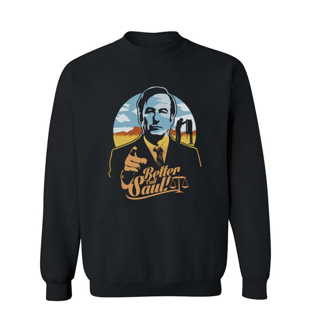 Толстовка Better Call Saul Мужская зимняя высококачественная хлопковая флисовая