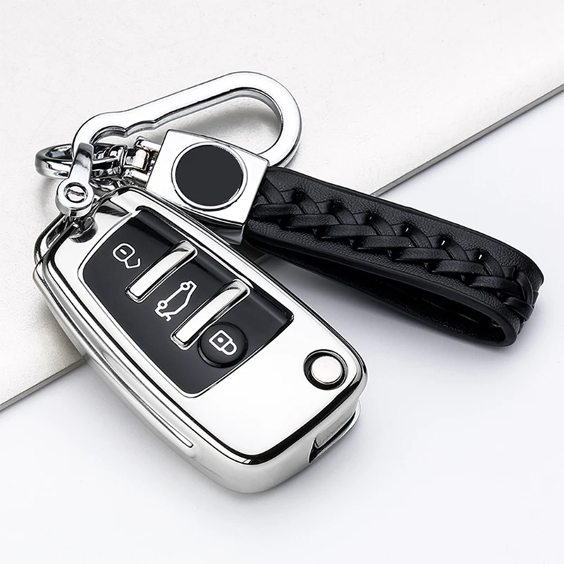 Soft TPU Car Remote Key Case Cover Shell For Audi C6 A7 A8 R8 A1 A3 A4 A5 8L 8P 8V B6 B7 B8 Q3 Q7 TT S3 RS3 Auto Key Protection