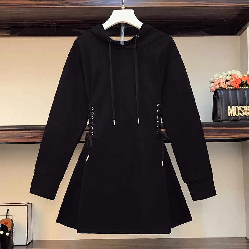 

Женское длинное платье с капюшоном и тонкой талией, в стиле интернет-знаменитостей