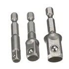 Набор удлинителей для электродрели, комплект из насадок из хромованадиевой стали с шестигранным хвостовиком, 14 дюйма, 38 дюйма, 12 дюйма