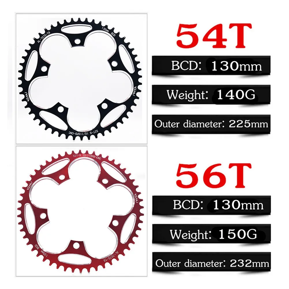 Цепь для электровелосипеда 54/56T кольцо из алюминиевого сплава цепь горного