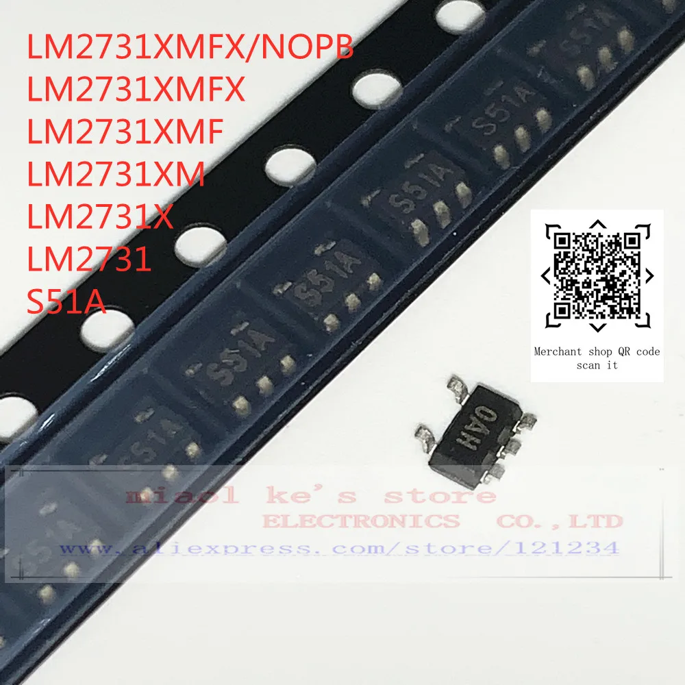 [5 шт. ~ 10 шт.] 100% Новый оригинал: LM2731XMFX/NOPB LM2731XMFX LM2731XMF lm273xm LM2731X LM2731 S51A - IC REG BOOST ADJ 1.8A |