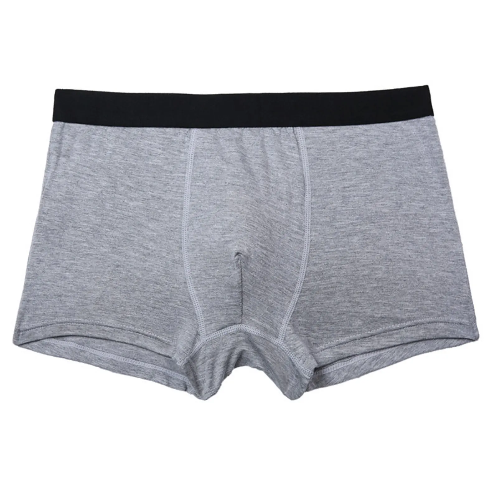 

Men Breathable Boxer Briefs, Solid Color U-convex Underpants for Adult Teenager