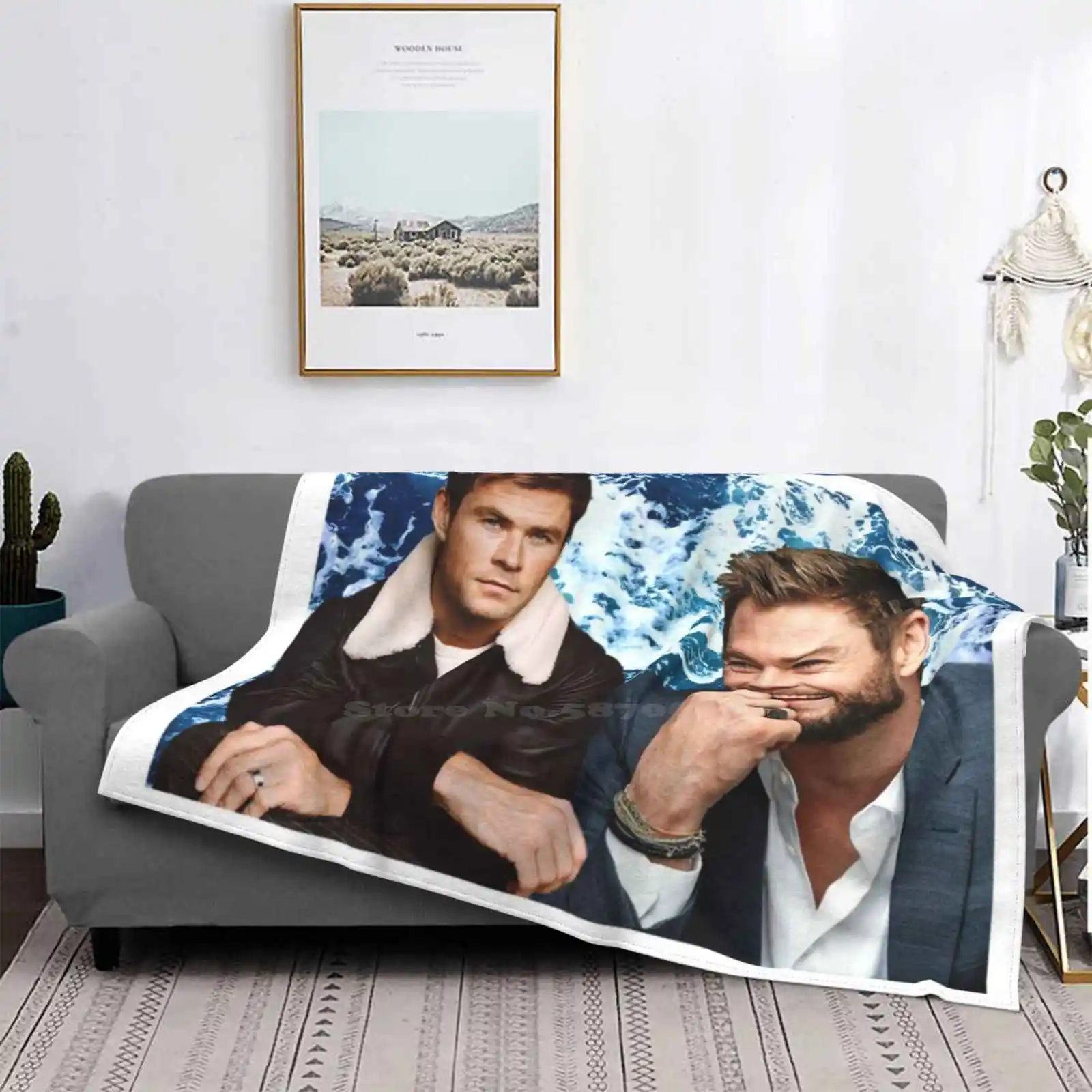 Крис Хемсворт по низкой цене новый принт новинка модное мягкое одеяло милое