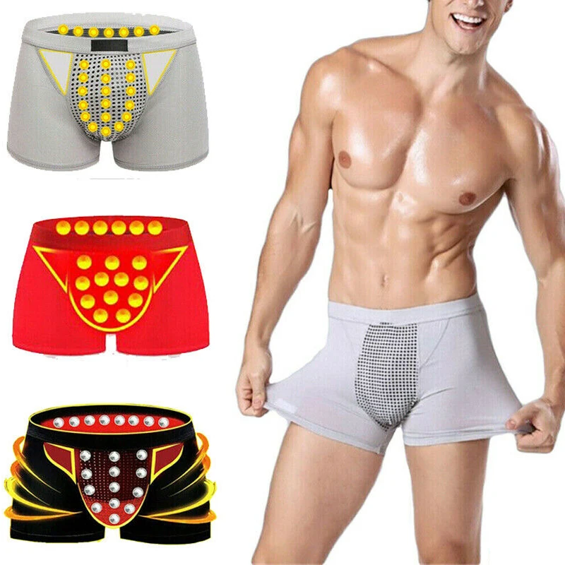 

Magnetic Underwear Magnetic 3 Color Home Physiological Underwear Comfortable XL-3XL Enlargement Men'S Underwear Physiological