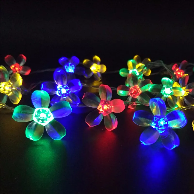 10/20/30/50/100M LED Christmas Light Cherry Fairy Flower String Lights Xmas Party Home Garden Tree Garland Wedding Decor | Лампы и