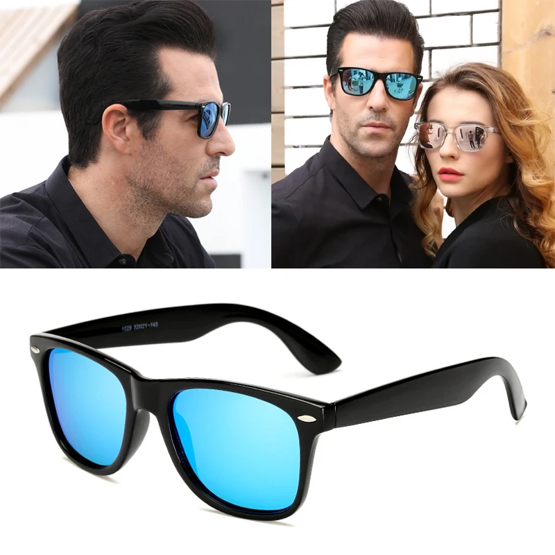 DPZ поляризованные зеркальные солнцезащитные очки модные женские квадратные