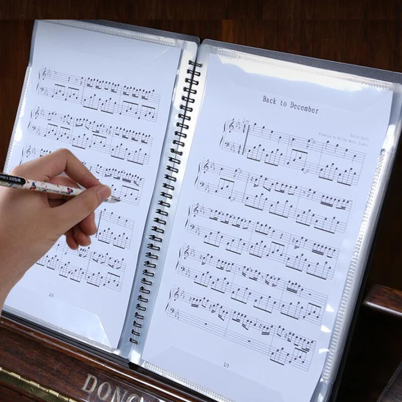 Многофункциональная бумажная папка для гитары бас укулеле 40 страниц A4|Детали и