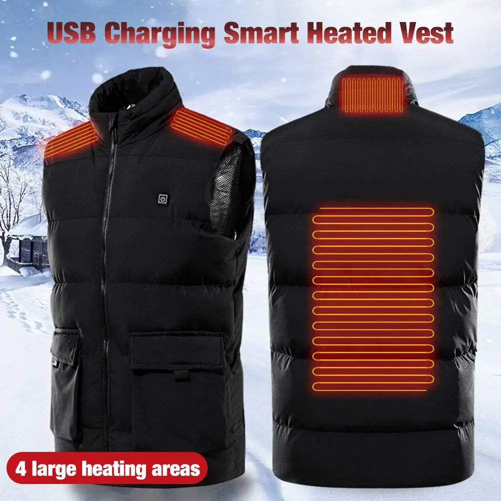 Жилет с электрическим подогревом для мужчин и женщин жилет теплая одежда уличный