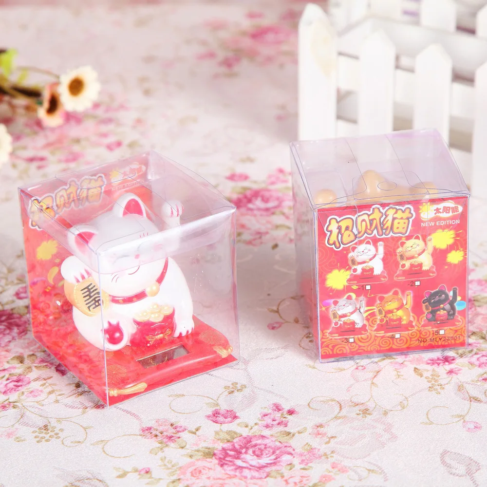 Strongwell Chinese Lucky Cat Figurine Shaking Hand Feng Shui Craft Fengshui Car Home Decoration Accessories Tabletop Gift | Дом и сад