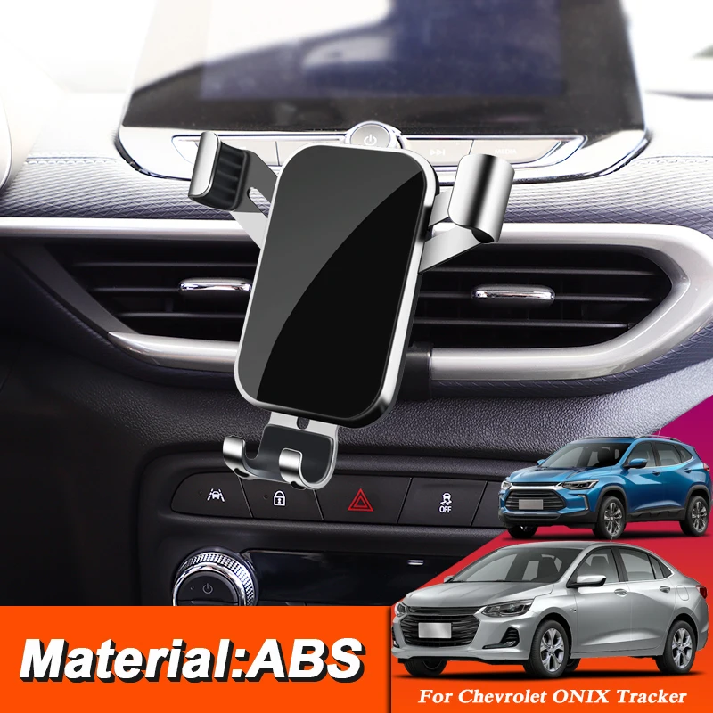 

ABS Car Bracket Support For Chevrolet Tracker Onix 2020-Present Air Vent Clip Mount Mobile Cell Stand Smartphone GPS Holder