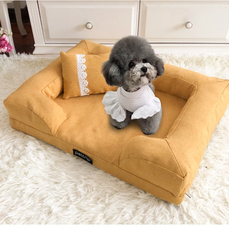 

Pet Bed Cat House Dog Beds For Large Dogs Pets Products For Puppies Dog Bed Mat Cat Lounger Sofa For Bench Supplies Dogs