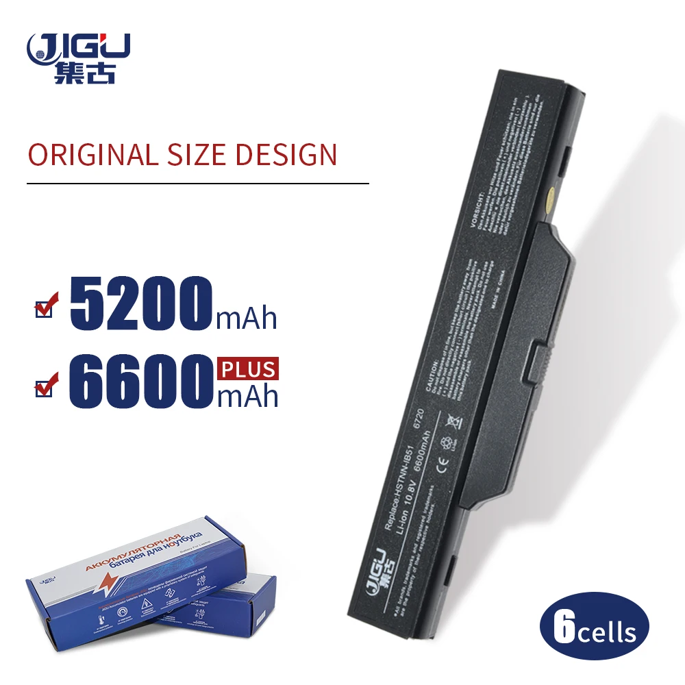 JIGU ноутбука Батарея HSTNN-IB51 491278-001 аккумулятор большой емкости DD06 для Compaq 615 610 550 6720 6720s 6730 6820 6830