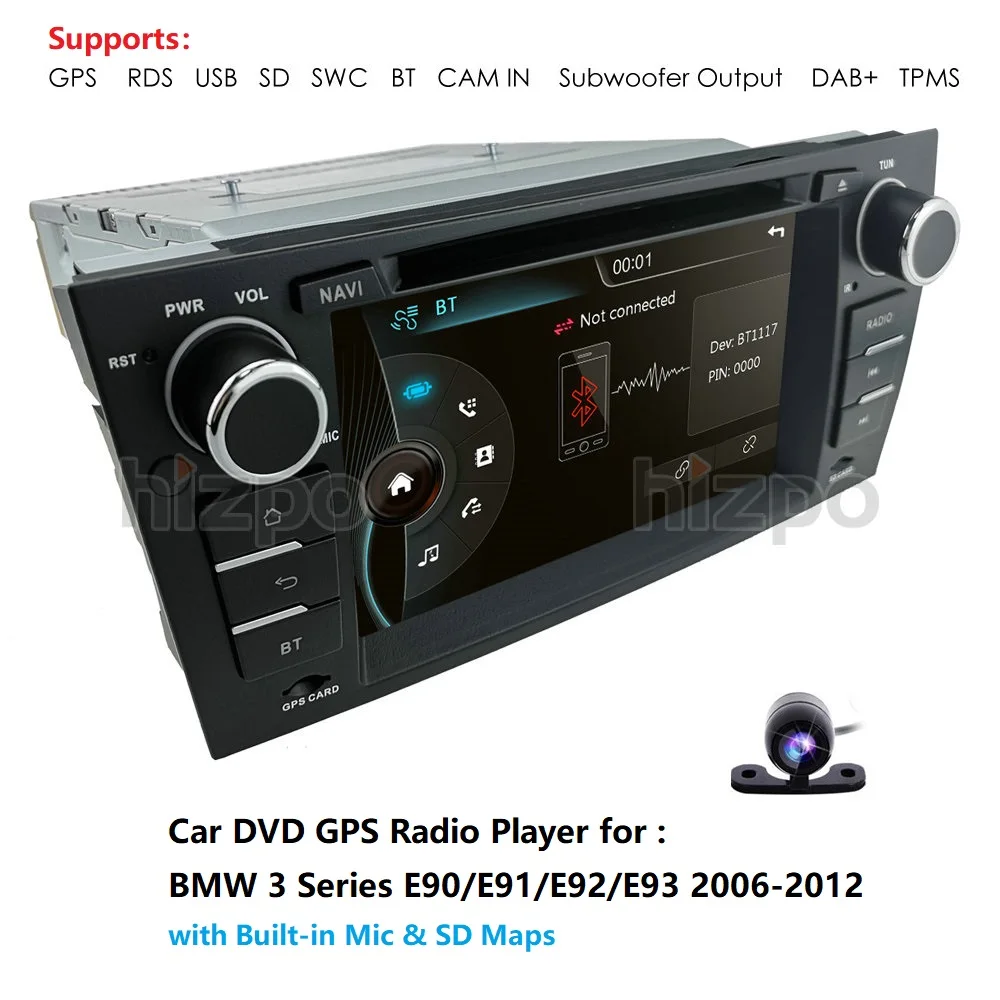 Авторадио 2din gps головное устройство для BMW 3 серии E90/E91/E92/E93 автомобильный dvd плеер