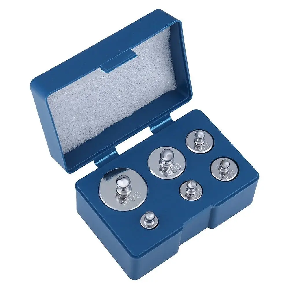 

6 шт./компл. 20 5g хромовый калибровочный Вес для цифровых Весы 5g 10 г, 20 г, 50 г, 100 г