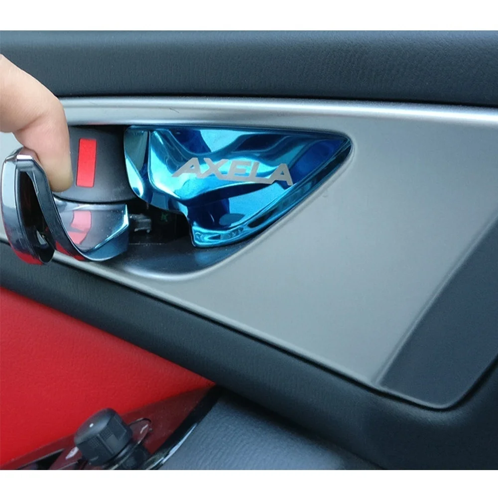 Чехлы на дверные ручки автомобиля патчи наклейки блестки для Mazda 3 Axela 2017 2019