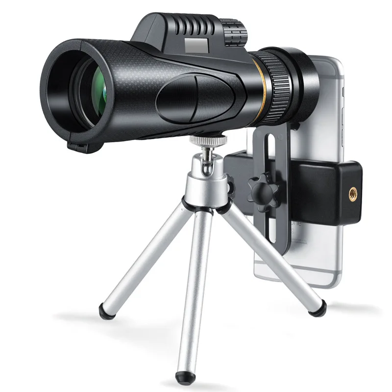 

Black Monocular Telescope 40X60 Professional Powerful Binoculars Phone Lens Mobile Zoom Telescope For Hunting Beast Professional