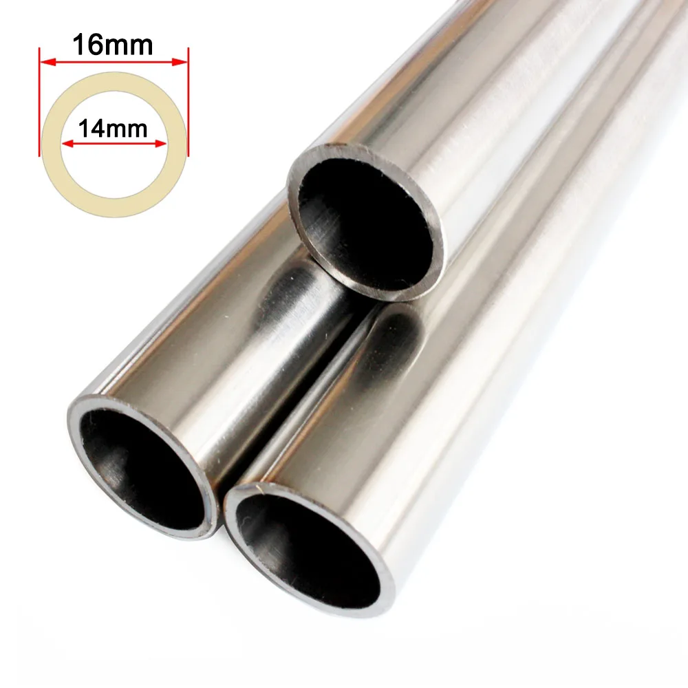 304 Stainless Steel Tube OD16x1mm Outer diameter 16mm wall thick 1mm inner diameter 14mm 304 Stainless Steel Customized Produc