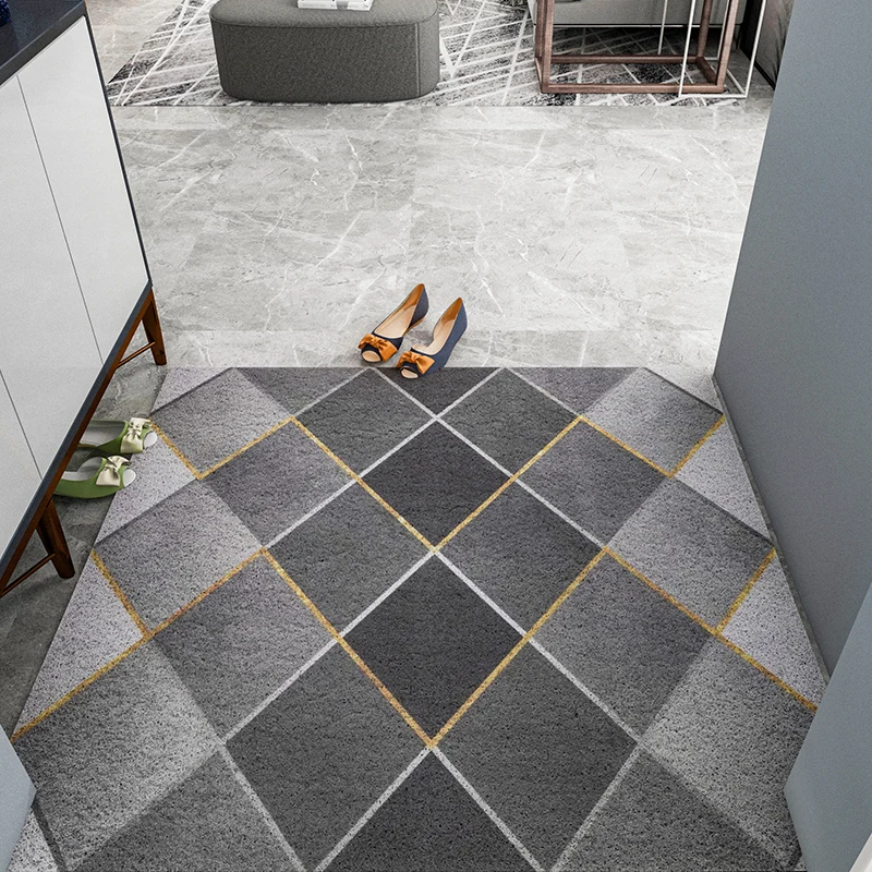 new pattern door mat carpet kitchen mat bathroom mat hallway door mats anti slip can be cut mats carpet pvc entrance mats carpet free global shipping