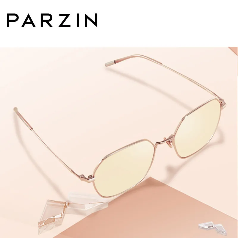 PARZIN оптическая оправа для глаз ультралегкие очки по рецепту из сплава мужчин и