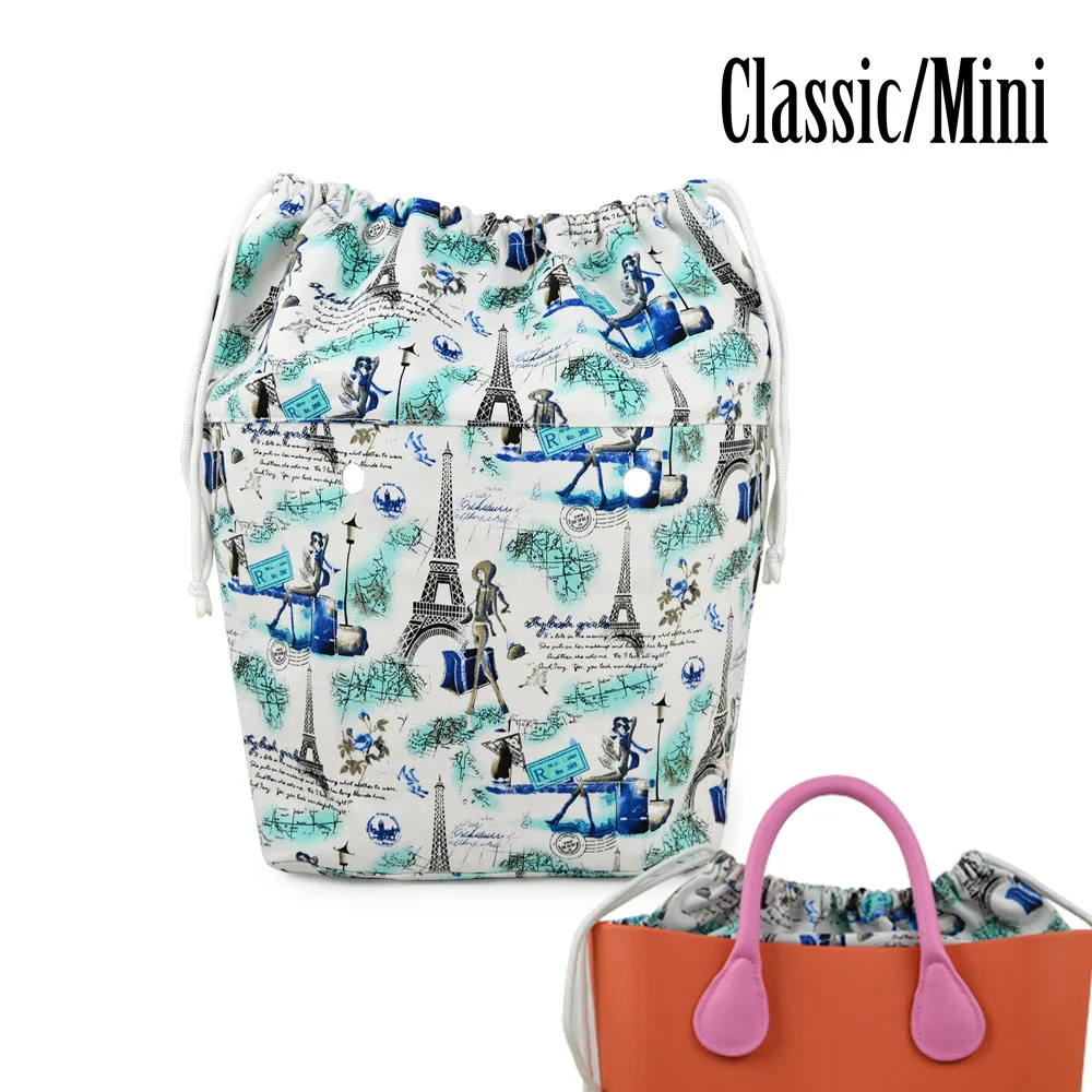 Большая вместительная Классическая мини сумка на шнурке цветная внутренняя