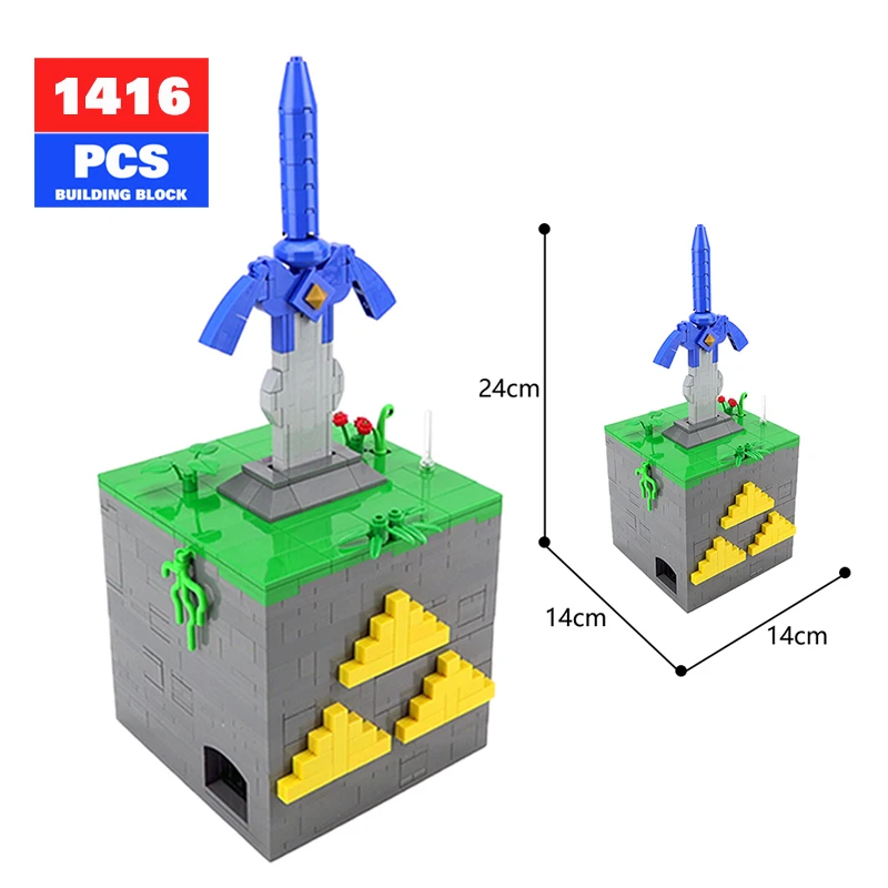

Moc Creative Expert Master Sword Triangle Power Game Series Educational Toy Decryption Box Building Block Model Children