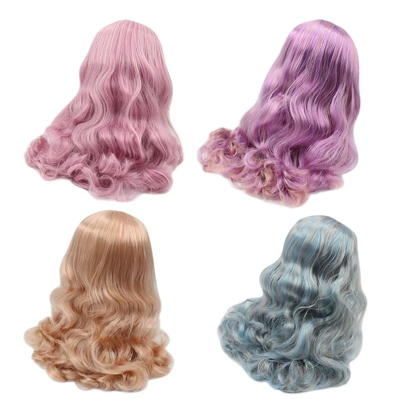 Кукла DBS blyth icy rbl купол и волнистые Смешанные Красочные волосы парик для куклы на