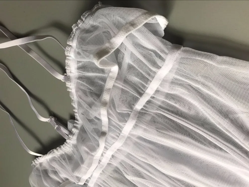 Сексуальное нижнее белье bianco с милым бантом вуаль из органзы полупрозрачная