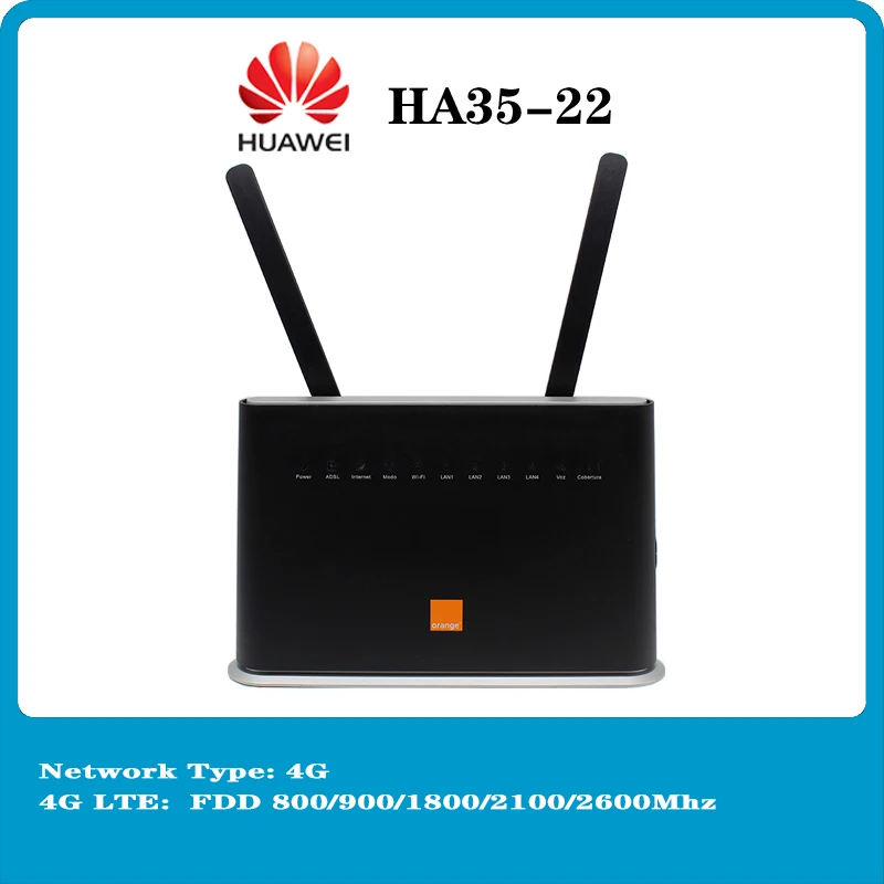 

Unlocked Used Huawei HA35 4G Wireles Router 4G LTE 300Mbps wfi router with Antenna PK B612 B525