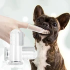 Отличная мягкая щетка для собак, товары для домашних питомцев, инструмент для ухода за зубами, милый силикагель для чистки собак и кошек