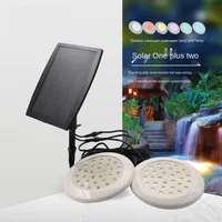2 Sets/lot RGB Solar Swimming Pool  Lights Outdoors IP68 Waterproof Solar Power Underwater Light For Garden Path Pool Decoration