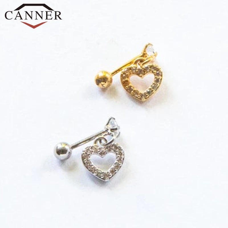 Женские серьги-гвоздики CANNER серьги из настоящего стерлингового серебра 100% пробы