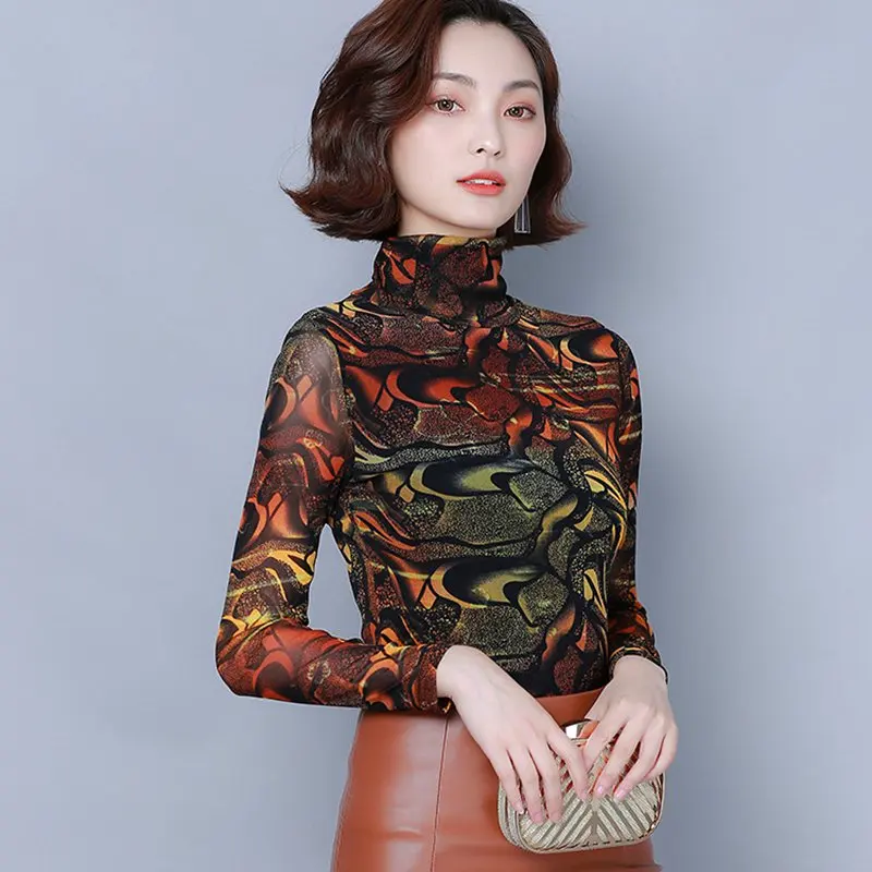 

Plus Size Women Tops and Blouses 2020 Fashion Autumn Long Sleeve Print Blouse Office Ladies Korean Clothing Winter Basic Top