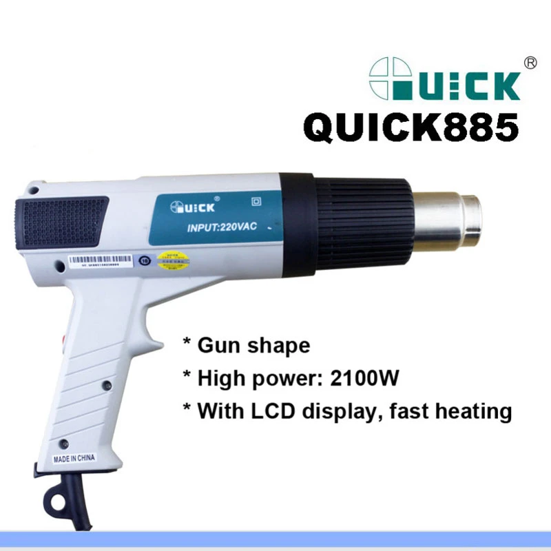 

Tool Set For Original Quick 885 Portable Digital Display thermostat weld Gun lead-free Hot air