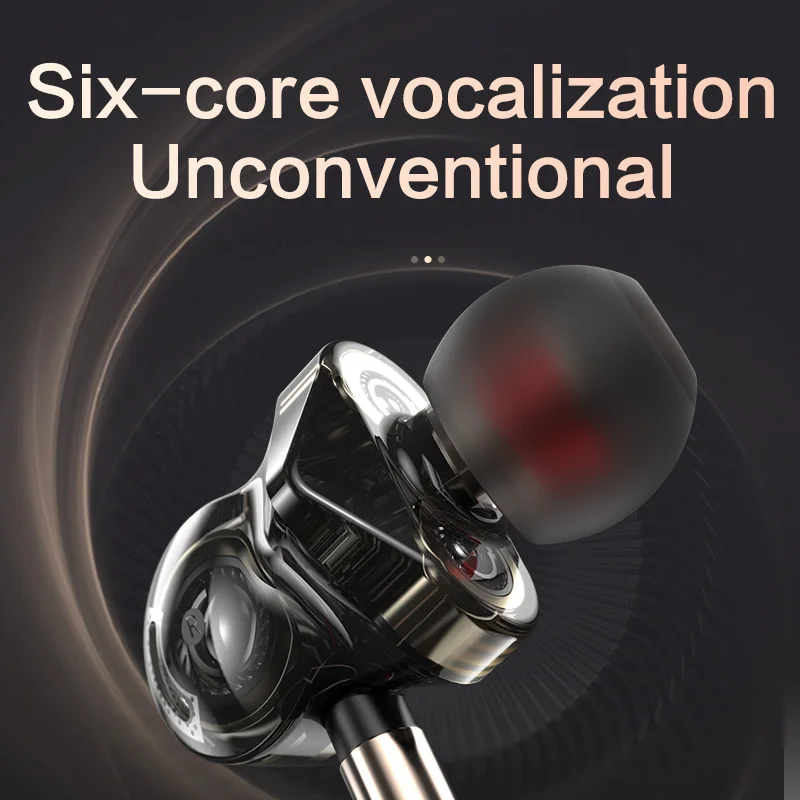 Original QKZ CK10 In Ear Earphone With Mic 6 Dynamic Driver Unit Headsets Stereo Sports HIFI Subwoofer Earphones Monitor Earbuds |