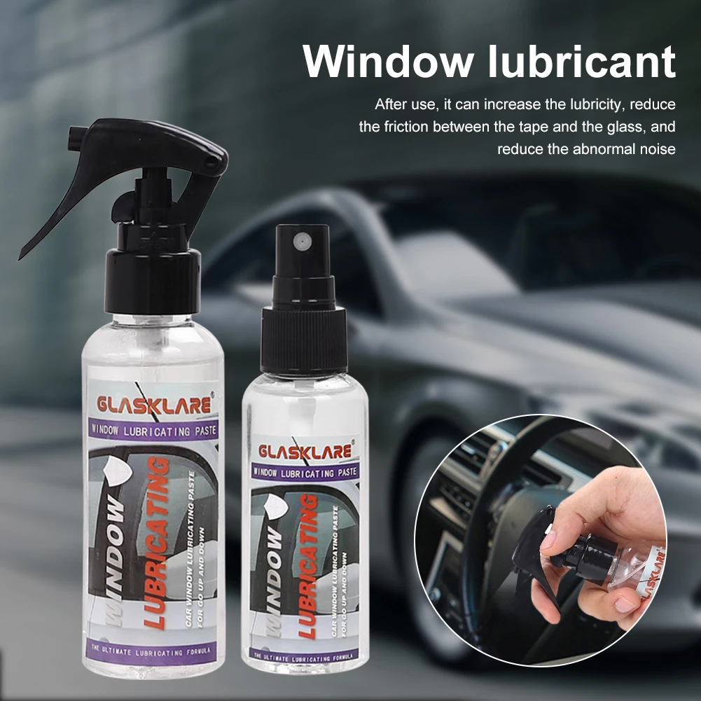 

50ml/100ml GLASKLARE Door Rubber Strip Window Lubricant Derusting Eliminate Noise Sunroof Screw Car Mirror Spray Car Maintenance