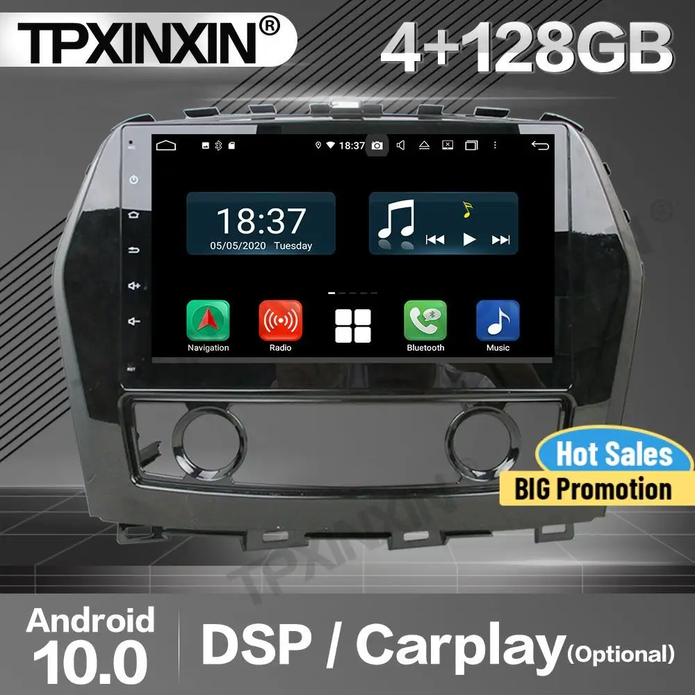 

128G Carplay Car Radio 2 Din Stereo Receiver Android For Nissan Maxima 2015-2016 GPS Navigation Player Audio Recorder Head Unit