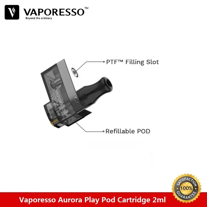 2~ 12 шт./лот Vaporesso Aurora Play Pod картридж многоразового использования Pod 2 мл Vape танк с 1.3ohm Катушка Для Aurora Play Kit