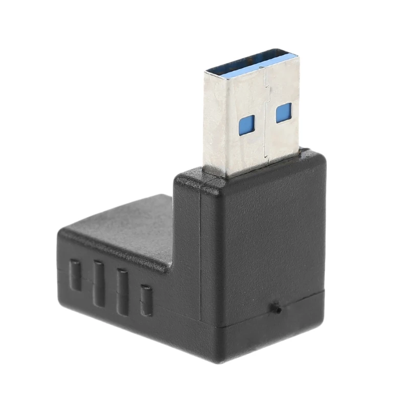 

90 Left Right Angled USB 3.0 A Male To Female Connector Adapter For Laptop PC