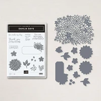 dahlia days clear stamps 2022 new metal cutting dies scrapbook diary decoration embossing template diy greeting card
