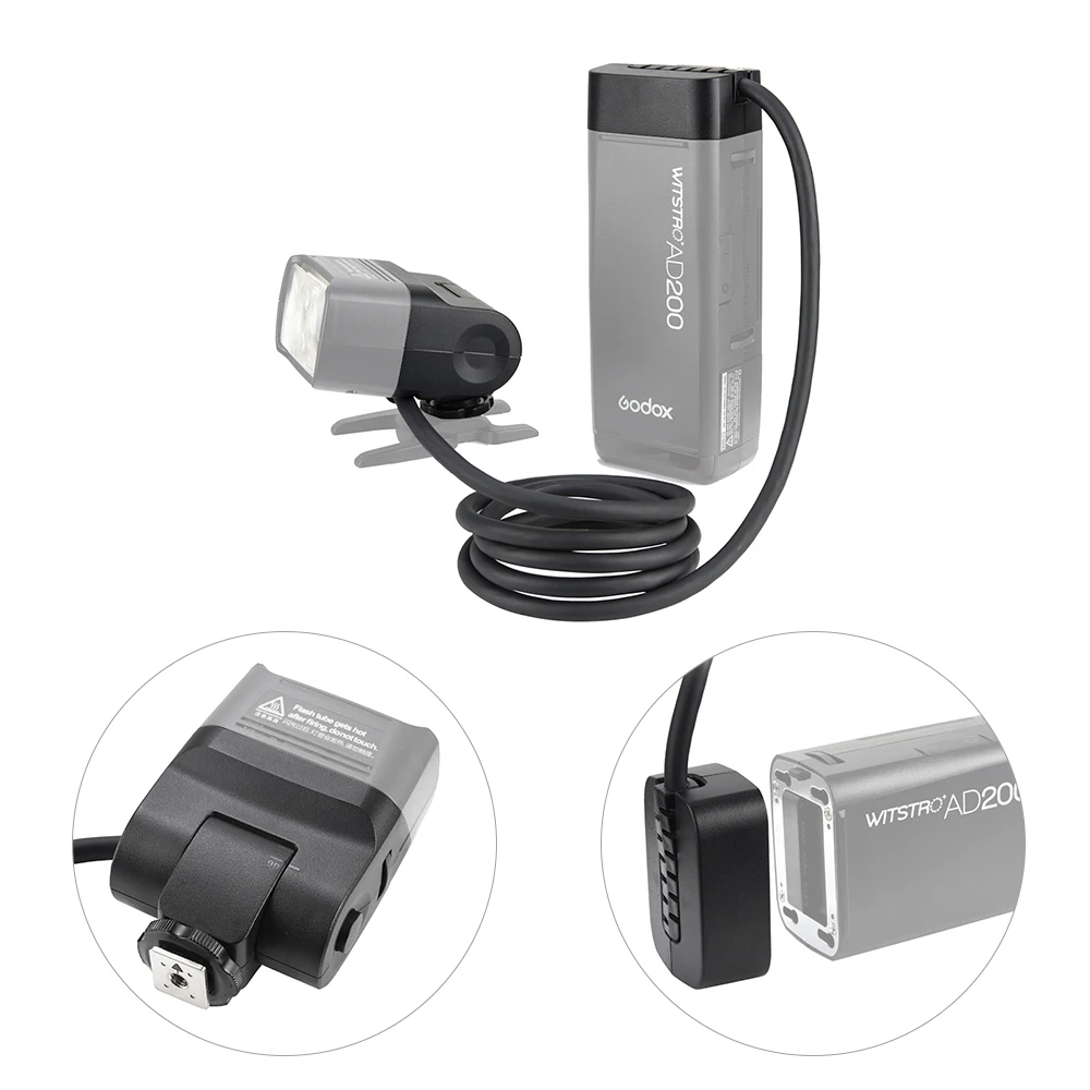 Godox EC200 1 85 m Горячий башмак удаленное разделение удлинительная головка для AD200